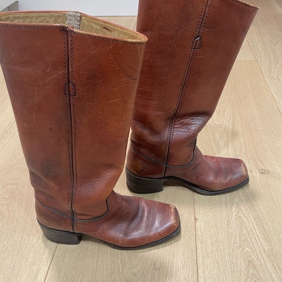 Priced to sell ! Gorgeous Vintage Frye classic Campus distressed Leather size 6 - Picture 13 of 16